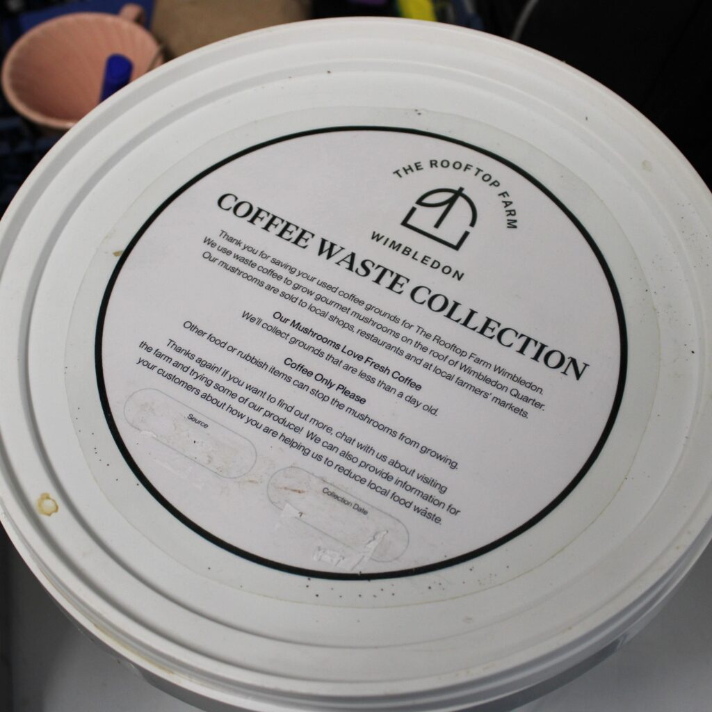 Recycled coffee grounds