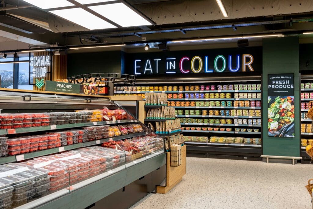 M&S Food at Wimbledon Quarter undergoing a refurbishment