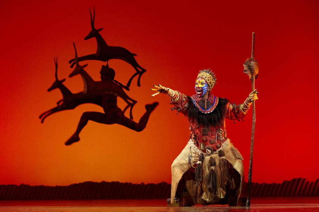 Disney's The Lion King. Rafiki Gazelle. Photo by Brinkoff and Mogenburg